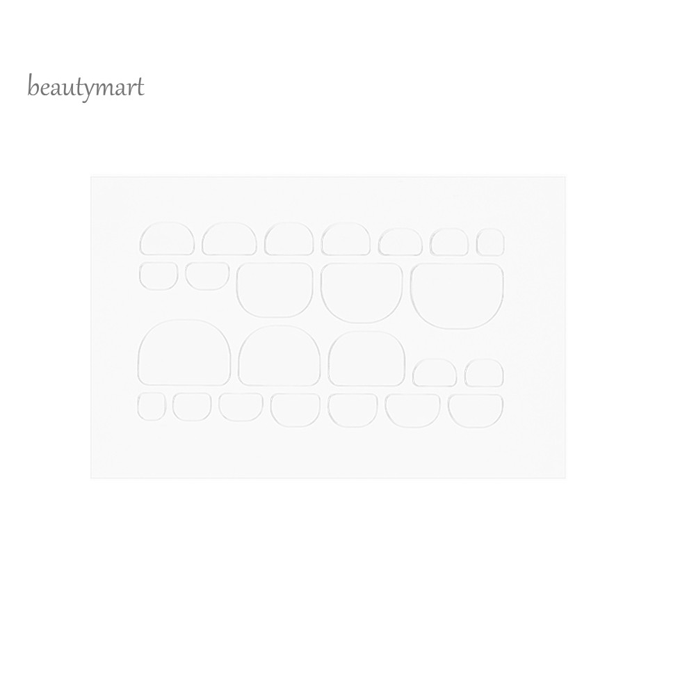 [Hàng mới về] Tấm 24 miếng băng keo 2 mặt trong suốt dán móng tay giả tiện dụng