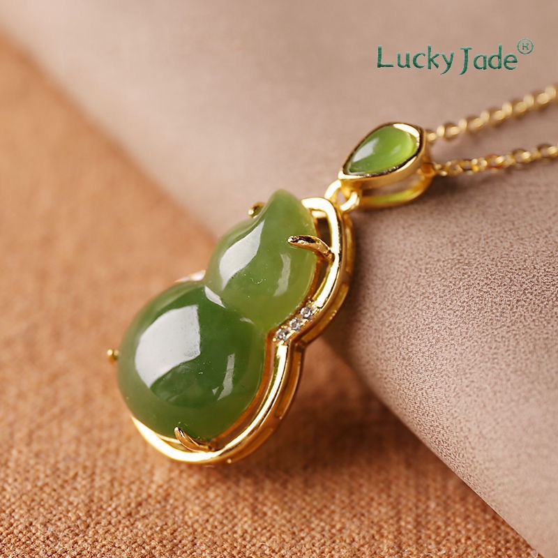 Vòng cổ Mạ Vàng 18K Đính Đá Ngọc Bích Trắng Và Đỏ