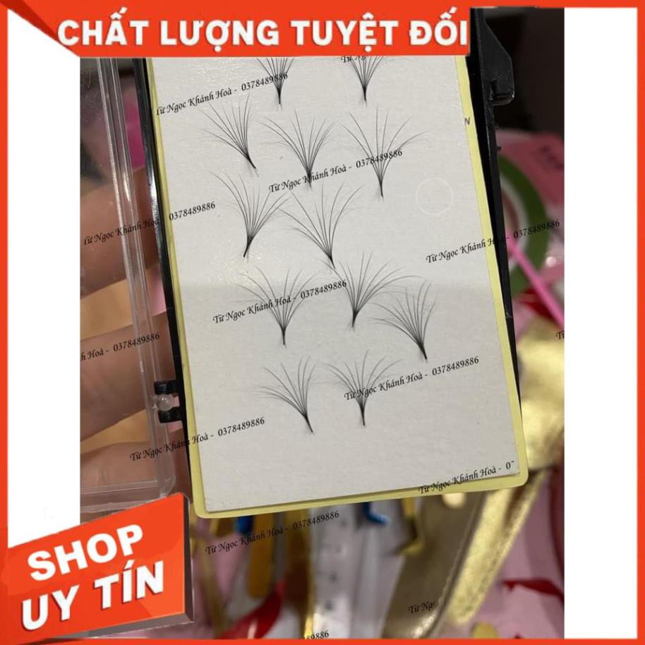 Mi Hoa Sơn Trà- Hoa Hồng Đen- Độ dầy 0.07 - Độ cong Cc( Mi sole 3 số trên 1 line mi - mỗi số cách nhau 2 size )