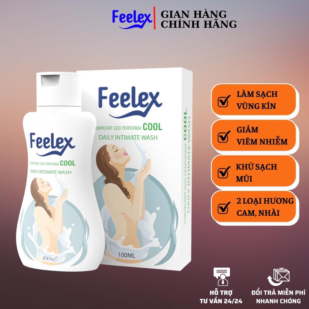 Dung dịch vệ sinh phụ nữ Feelex Lubricant OZO performa cool khử mùi, giảm viêm dung tích 100ml