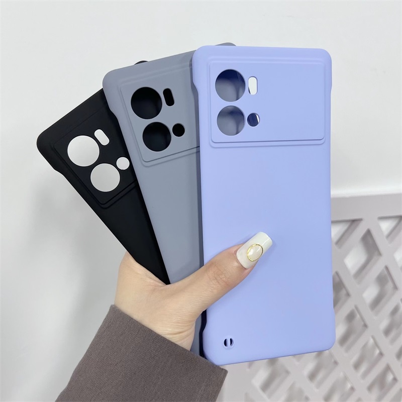Ốp Điện Thoại PC Cứng Mỏng Không Viền Màu Kẹo Cho vivo iQOO iQOO9 9 Pro SE