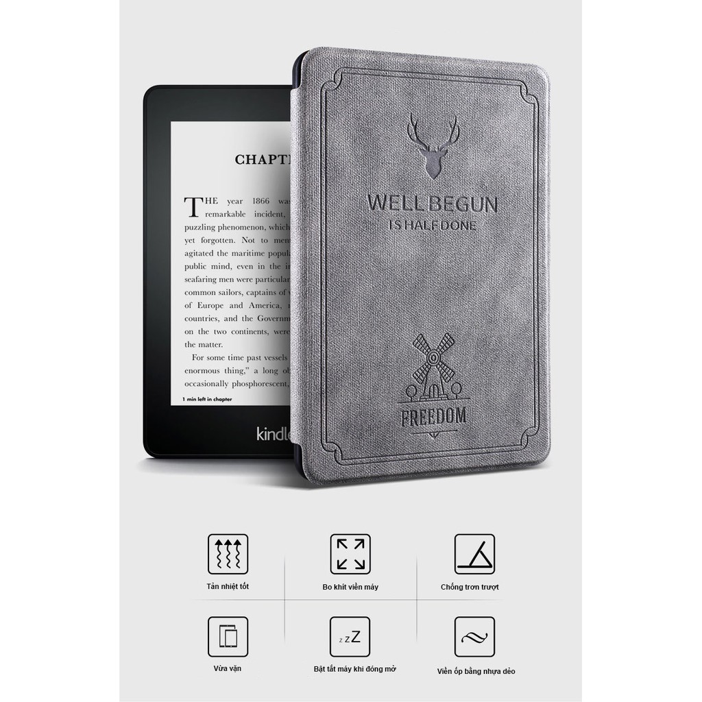 Bao da máy đọc sách kindle paperwhite gen 4 10th