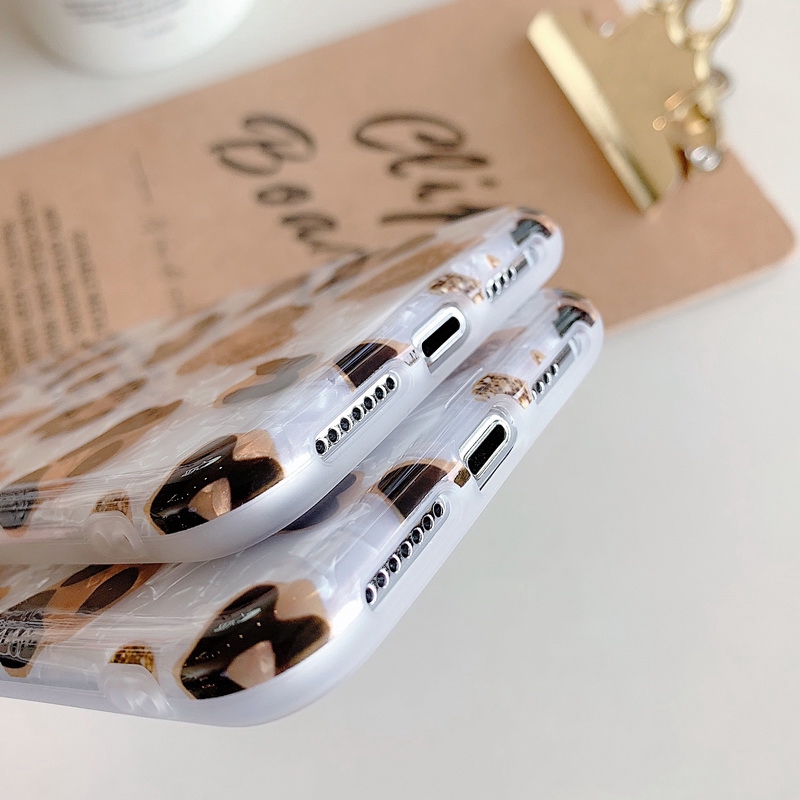 Ốp điện thoại silicon mềm mỏng nhám chống sốc họa tiết da báo cho iPhone 12 11 Pro Max Mini XR XS MAX X 10 8 7 Plus + SE 2020