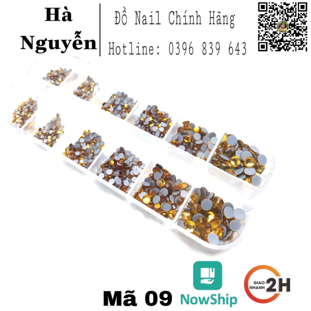 Đá Khay Chân Lưới Đính Móng - Đá Nail Mix Size Siêu Bền Siêu Sáng Cam Kết KHông Bong Chân - Đá chân keo