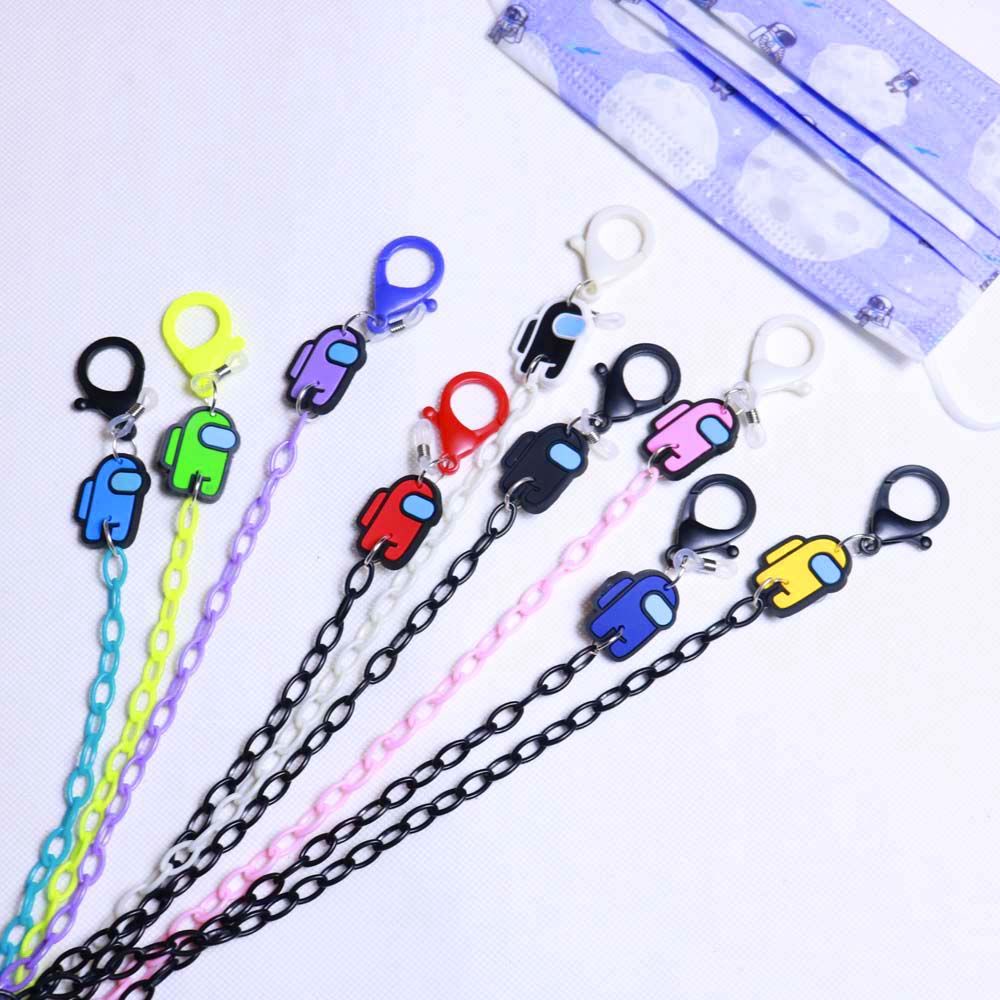Dây đeo mắt kính bằng acrylic họa tiết dễ thương chống thất lạc tiện dụng cho học sinh