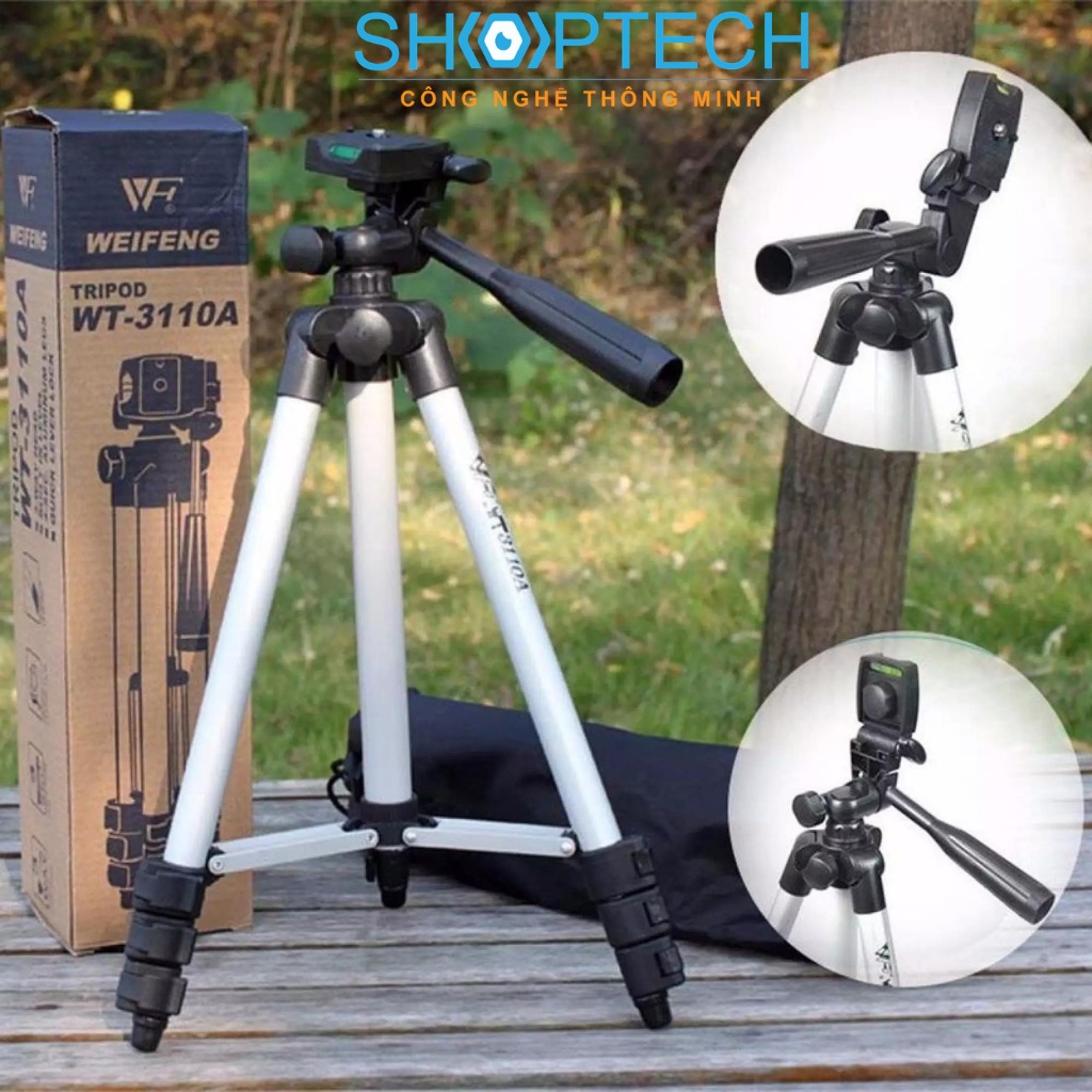 Chân giá đỡ máy chụp ảnh Tripod TF-3110 - Bộ Tripod chân chụp ảnh 1020mm và giá đỡ điện thoại - Gía đỡ 3 Chân Tripod 311