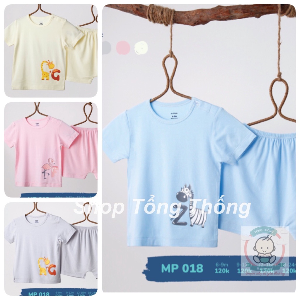 Bộ Mompa vải Bamboo thun lạnh cao cấp mềm mịn cộc tay thoáng mát thấm hút tốt cho bé trai bé gái MP018 MP200