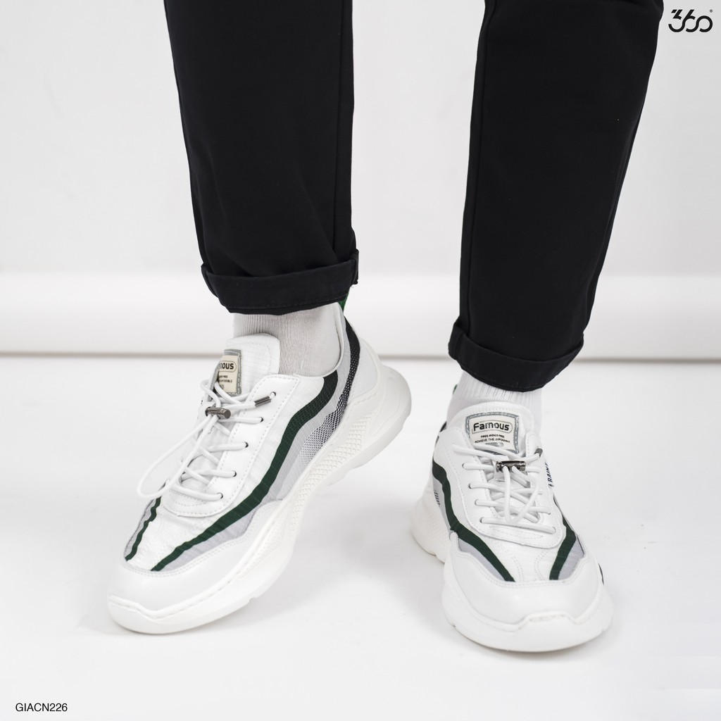 [Mã LT50 giảm 50k đơn 250k] Giày sneaker nam 360 BOUTIQUE trẻ trung, năng động - GIACN226