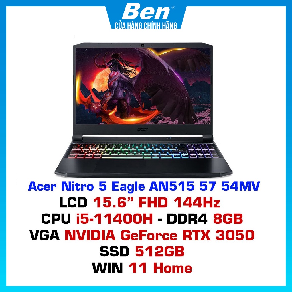 Laptop Gaming Acer Nitro 5 Eagle AN515-57-54MV NH.QENSV.003 | BigBuy360 - bigbuy360.vn