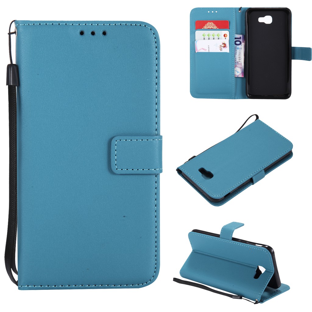 ốp Samsung Galaxy J8 J4 J6 Plus J2 Pro 2018 Case lưng J5 J7 Prime Flip Cover Wallet Leather Card Slots TPU Bumper Bao da