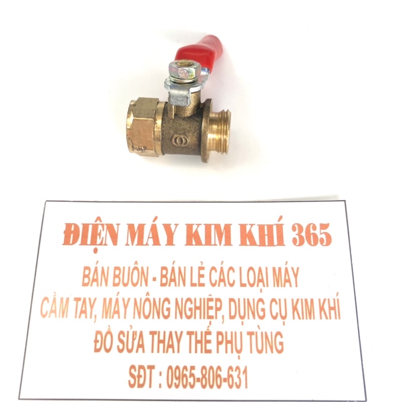 Van Bi Khoá Đồng Ren 14 mm - Dùng Làm Béc Rửa Xe Máy Lạnh - Phụ Kiện Rửa Xe