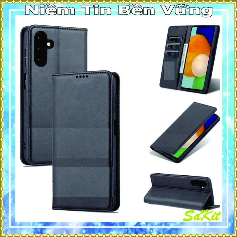 Bao da may viền ví để tền, điện thoại oppo a1k, a3s, a5s, oppo a7 2018, a12, a12e (Hit nam châm)