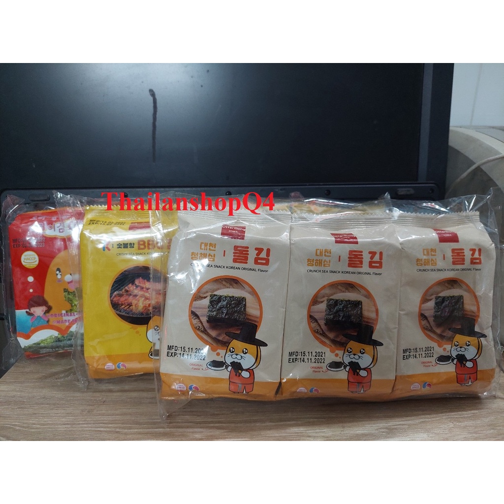 Combo 3 gói Rong biển Otter Mong Hàn Quốc HSD 02/2023