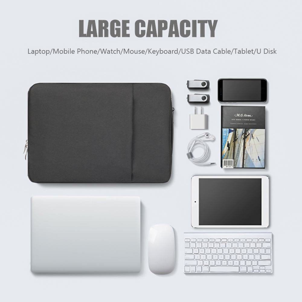 Túi Da Pu Siêu Mỏng Bảo Vệ Laptop 13.3 14 15.6 Inch