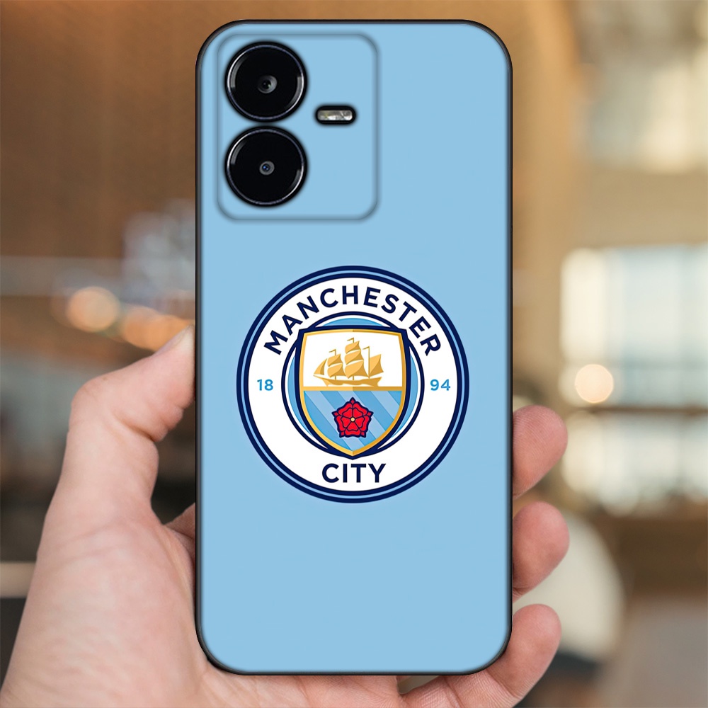 Ốp lưng Vivo Y22s viền đen in hình Manchester City MC