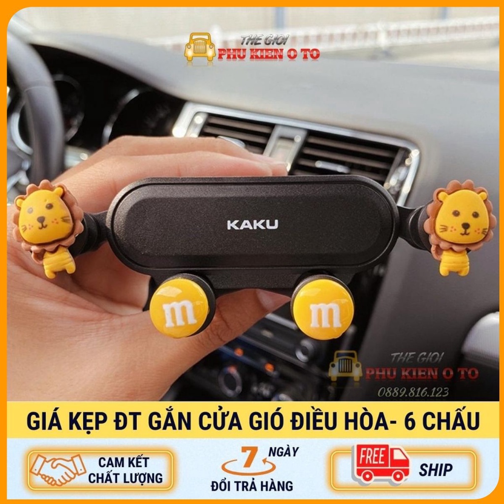 Giá Đỡ Điện Thoại This Is One Gắn Điều Hòa Xe Hơi 6 Chấu - Giá Đỡ Kẹp Điện Thoại Cửa Gió Điều Hòa Ô Tô