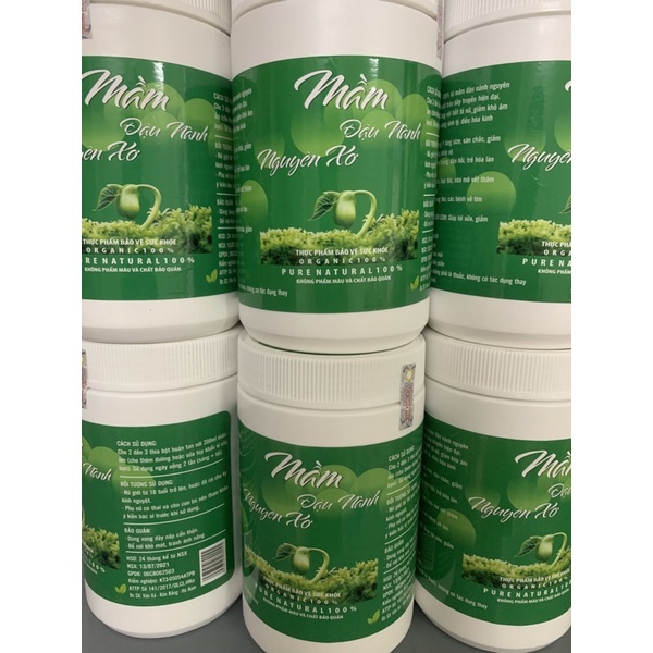 [ Hàng chính hãng ] Mầm đậu nành nguyên xơ hộp 500g có đủ cnvsattp