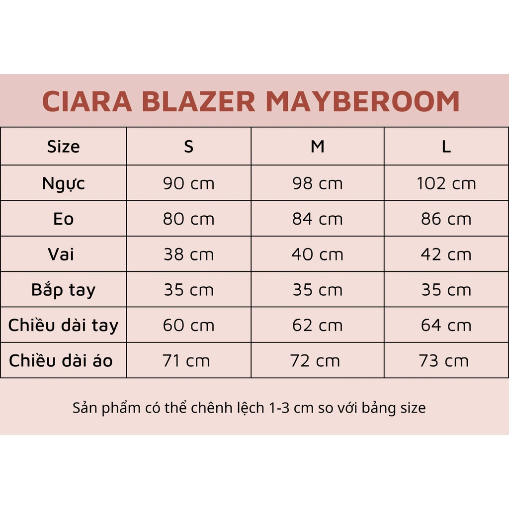 Blazer Ciara dáng dài ôm đính cúc vàng cao cấp Mayberoom | WebRaoVat - webraovat.net.vn