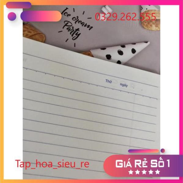 (Rẻ Vô địch) Set 10 Vở kẻ ngang Hồng Hà 72tr mẫu mới kem, 4 mùa