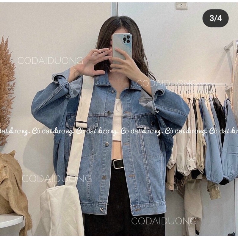 ÁO KHOÁC JEANS THÊU LƯNG