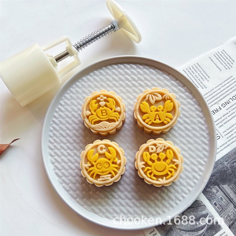 Khuôn trung thu lò xo 50g các mẫu