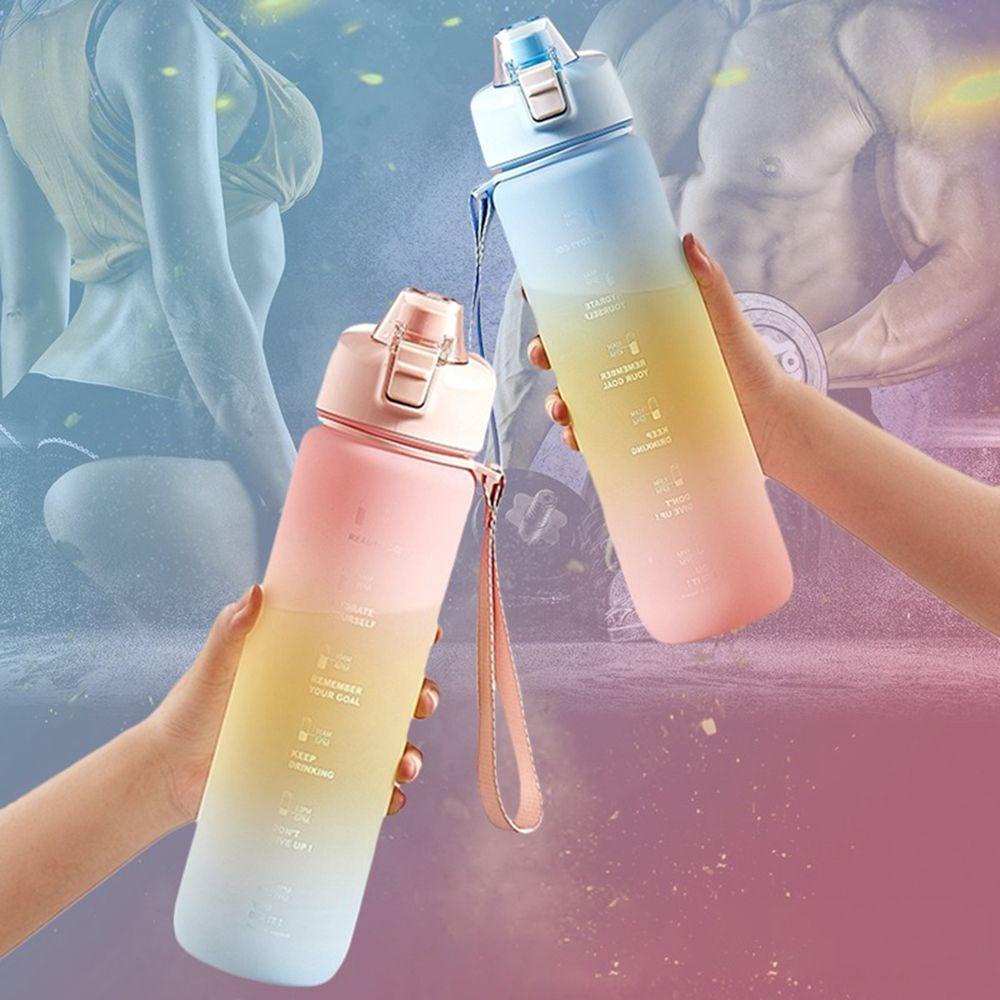 YIYU Bình Nước Thể Thao Có Nắp Đậy Dung Tích 1000ML Nhiều Màu Sắc