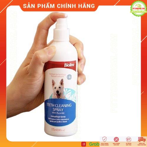 Xịt thơm miệng khử mùi hôi Bioline 175ml ️ FREESHIP ️ chống viêm cho chó mèo Bioline