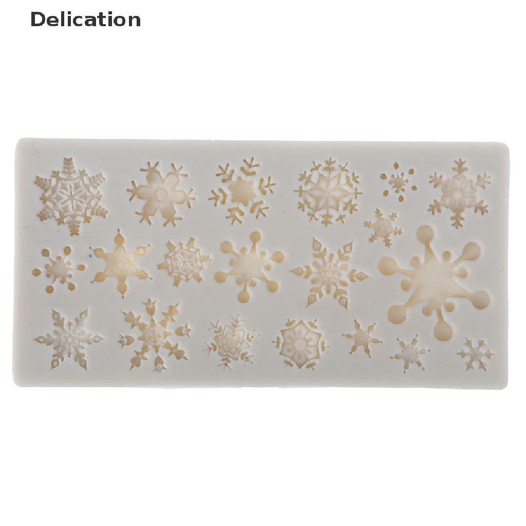 Khuôn Silicone Làm Bánh Hình Bông Tuyết