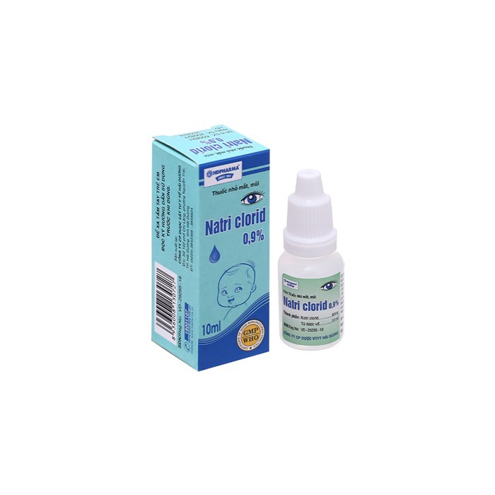 Nước muối nhỏ mắt , mũi Natriclorid 0.9% Vidipha 10ml