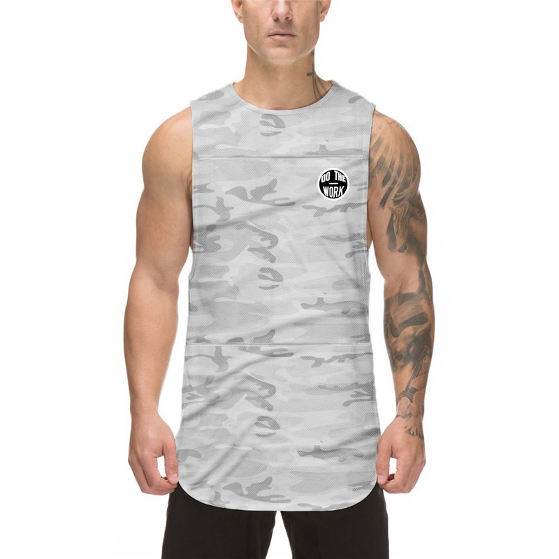 Áo Ba Lỗ Thể Thao Họa Tiết Rằn Ri Mau Khô Thời Trang Mới Cho Nam