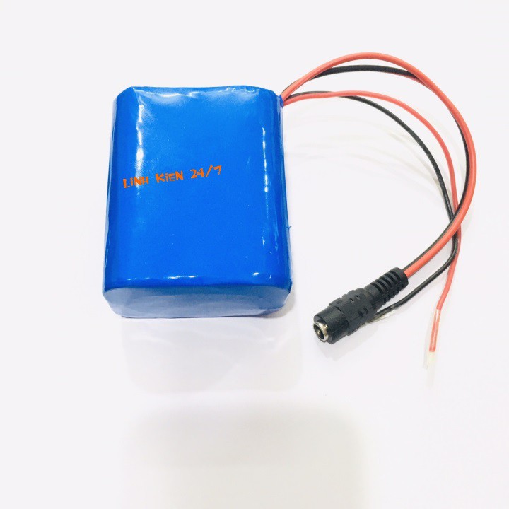 Pin Sạc Lithium 2S 3P 18650 7.4V-8.4V 10.000Mah Dùng Cho Quạt Tích Điện