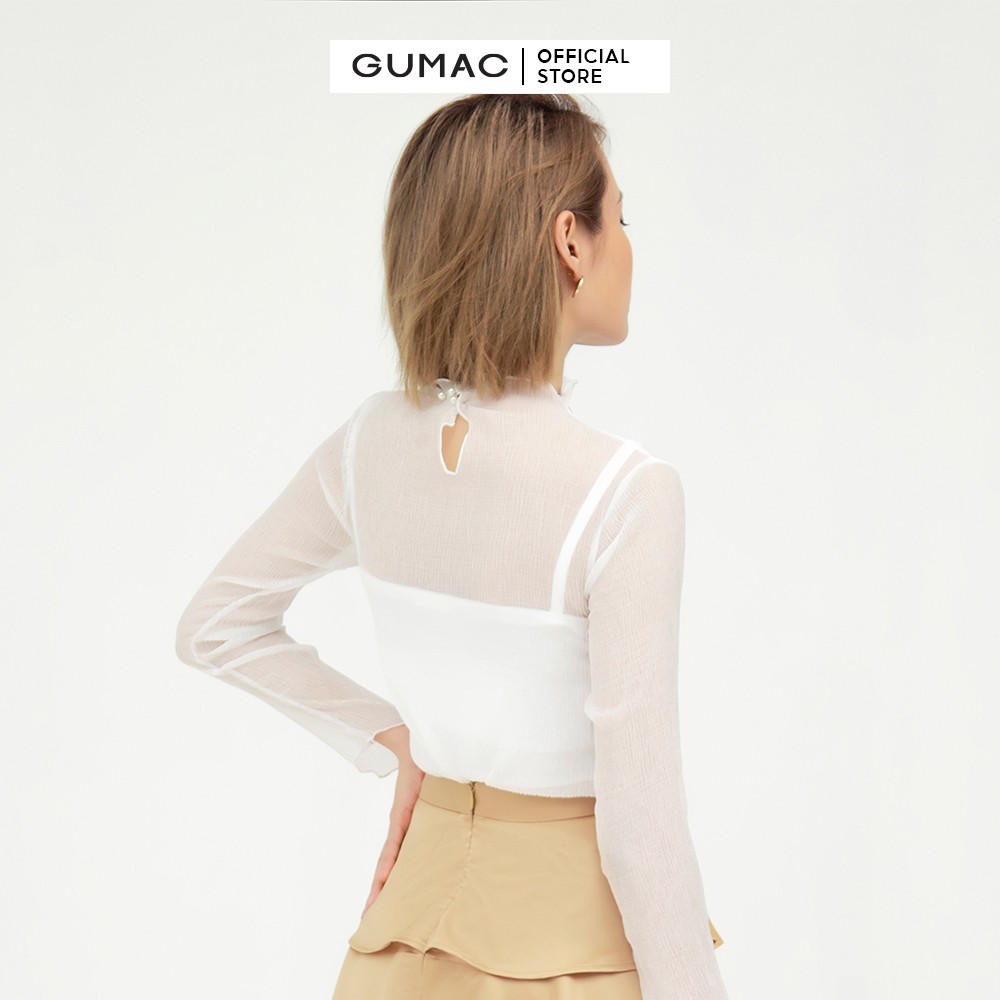 [Mã WABRGM11 giảm 10% đơn 250K] Áo kiểu nữ tay dài GUMAC AB591 [Không kèm áo trong | BigBuy360 - bigbuy360.vn