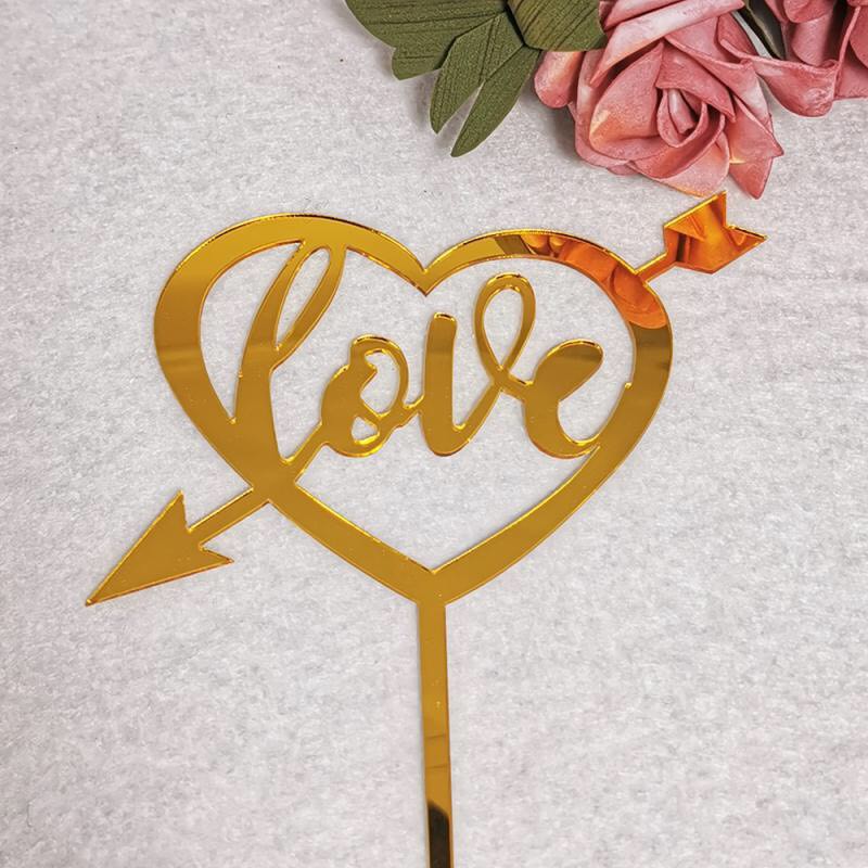 Trang Trí Sinh Nhật - Combo 10 chiếc Meka Hình trái tim mũi tên