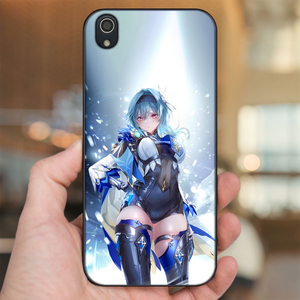 Ốp lưng Vivo Y91c viền đen in hình Eula Genshin Impact