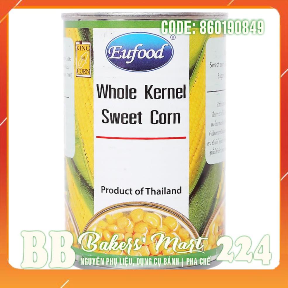 Bắp hạt Thái Whole Kernel Sweet Corn EUFOOD - Lon 410gr