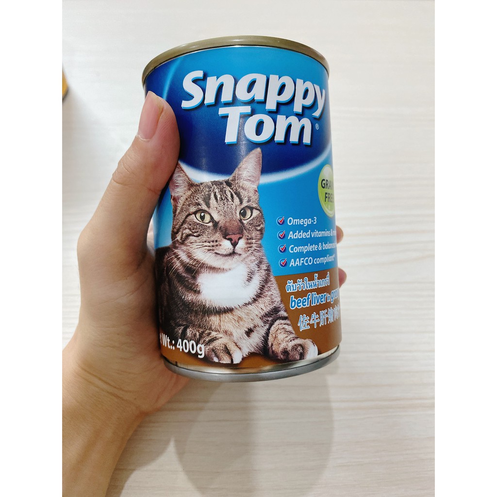 [Quận 8][Hỏa tốc] Pate lon Snappy Tom cho mèo siêu rẻ - lon 400g