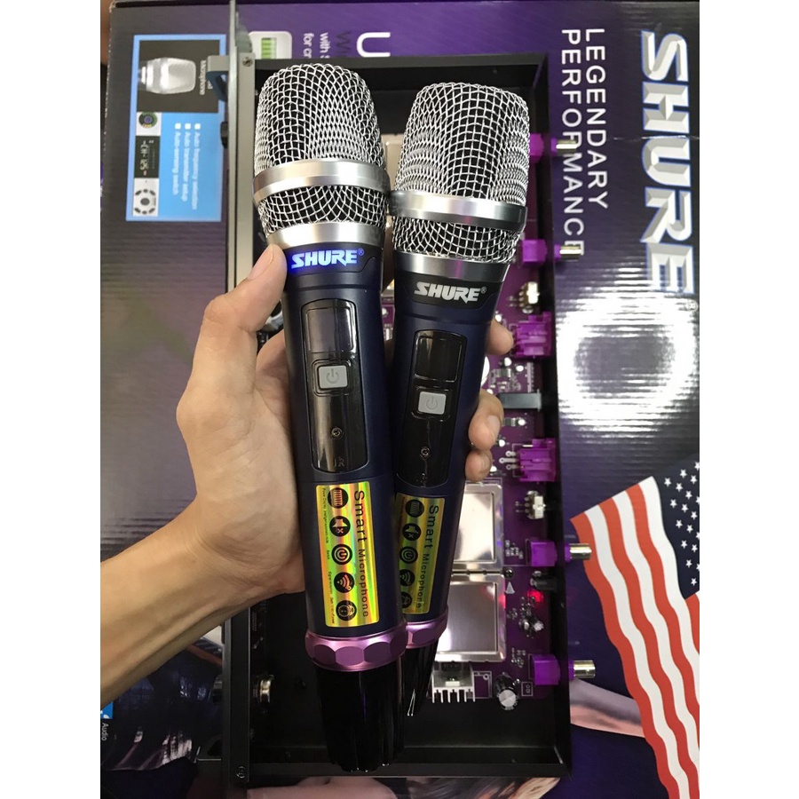 [Xả Kho]Micro Karaoke Chuyên Nghiệp, Dàn Âm Thanh Giá Rẻ, Mic Hát Gia Đình, Micro Shure Ugx23 Plus, Lọc Tiếng Cực Hay