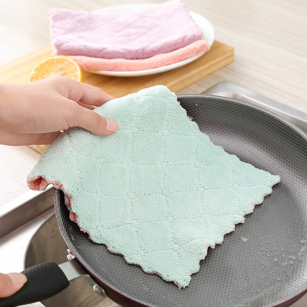 Combo 5 khăn lau nhà bếp Proki đa năng siêu thấm hút không gây ẩm mốc