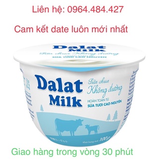 Sữa chua không đường Dalatmilk 100g ( chỉ giao tphcm)