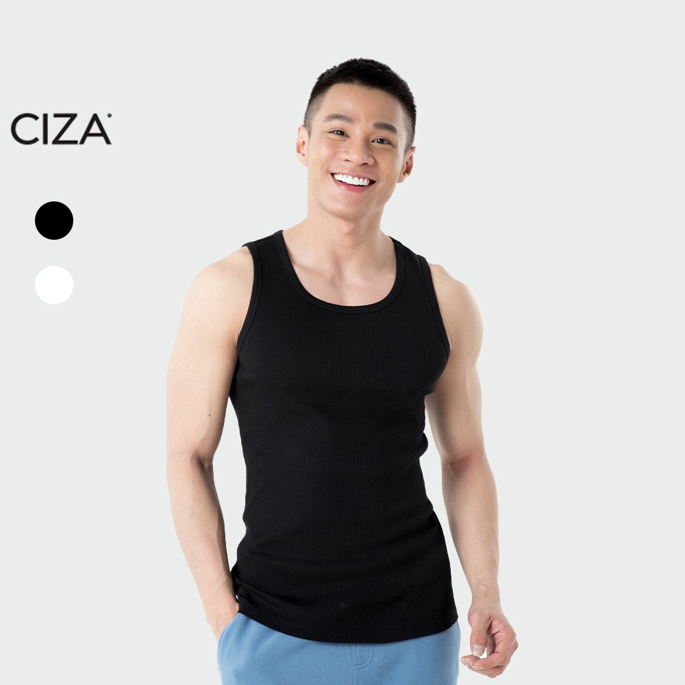 Áo ba lỗ nam tập gym thể thao sát nách cotton mềm co giãn 4 chiều thấm hút mồ hôi CIZA ATKS01