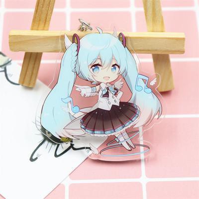 Móc khóa Miku Hatsune ver tóc xanh Mica trong acrylic