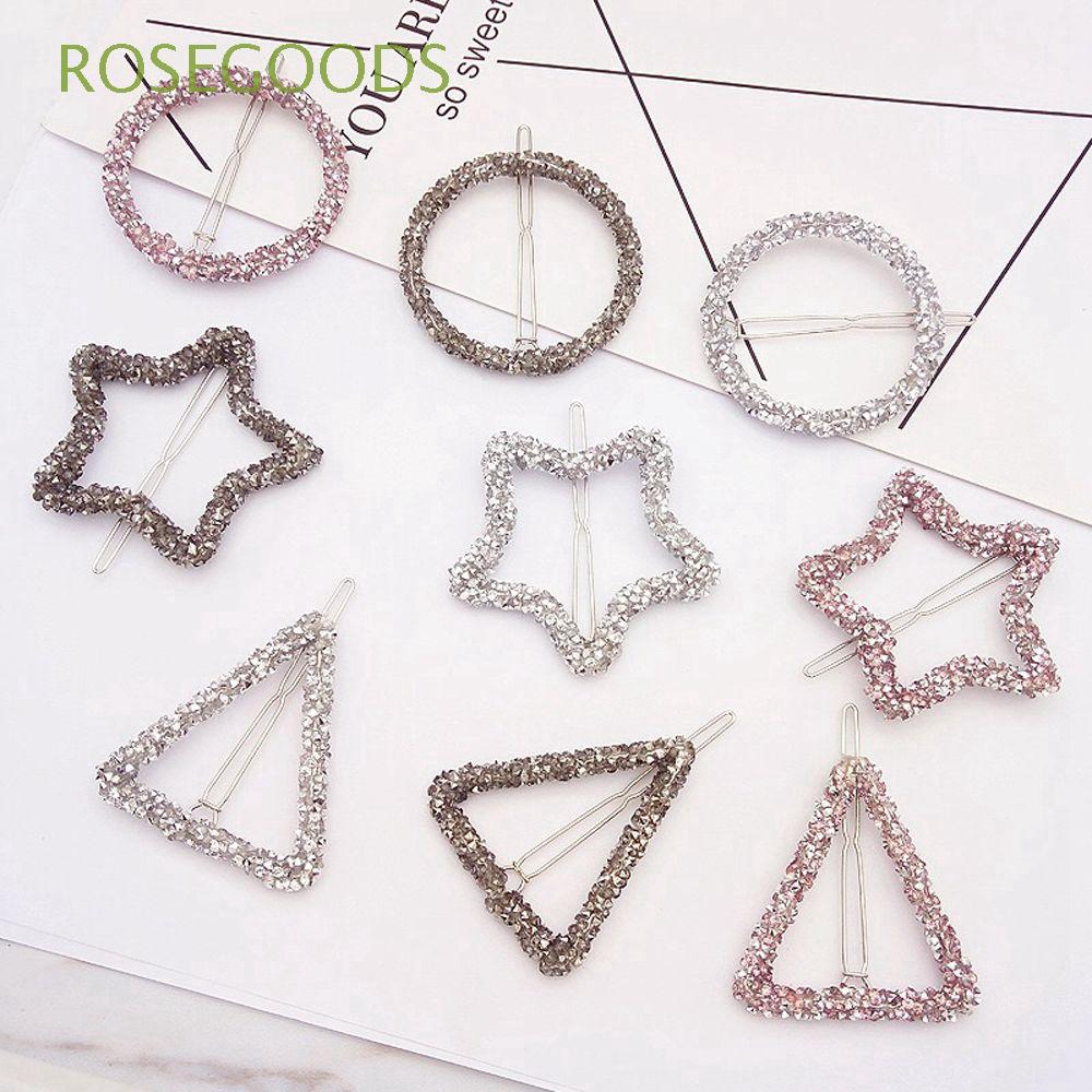 Kẹp tóc thiết kế hình học rỗng đơn giản nhiều kiểu tùy chọn cho nữ