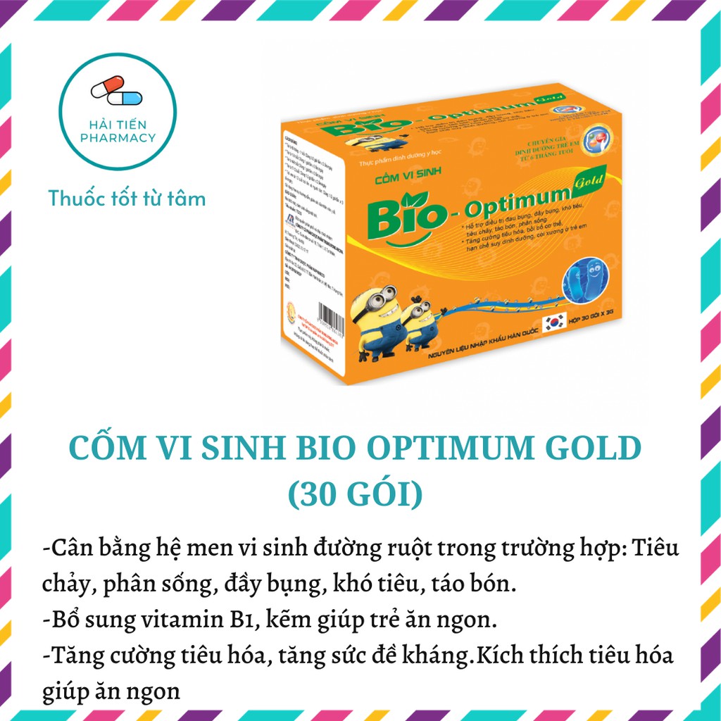 Men vi sinh Bio Optimum Gold ( 30 gói)