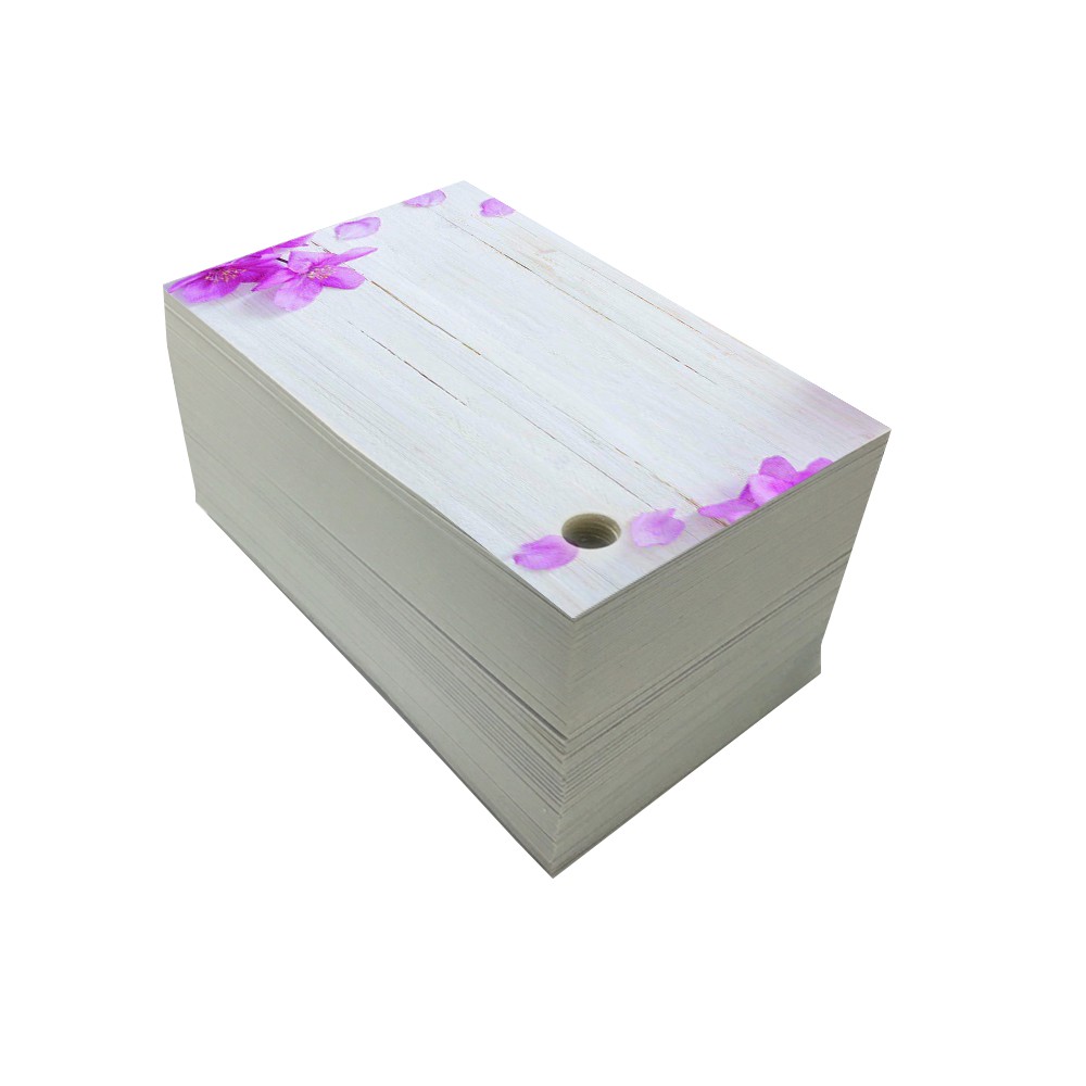 Mua 5 tặng 1 - Flashcard học tiếng anh VÂN GỖ 5x8cm