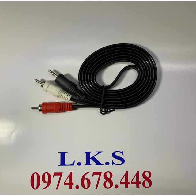 Cáp loa 3.5mm to av audio loại trung