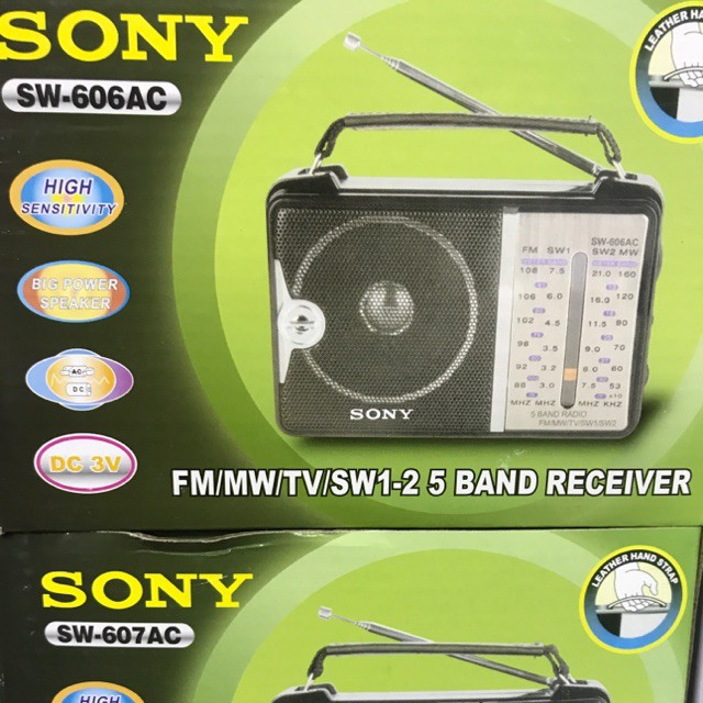 Đài RADIO FM,AM,SW Sony SW-606AC (bảo hành 3 tháng)