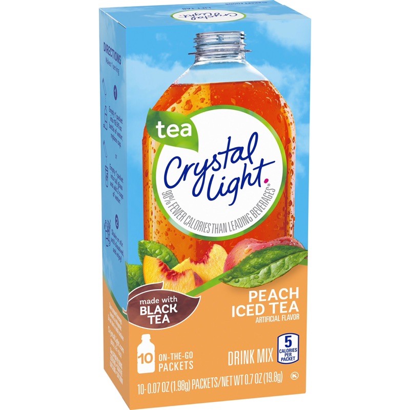 Bột pha nước trái cây Crystal Light (1gói) không đường ăn kiêng keto/das/lowcarb/gymers