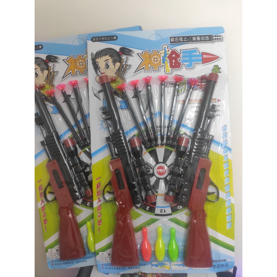 Vỉ đồ chơi bắn giác hút chơi cực hay, đồ chơi giải trí, thể thao, tăng cường vận động