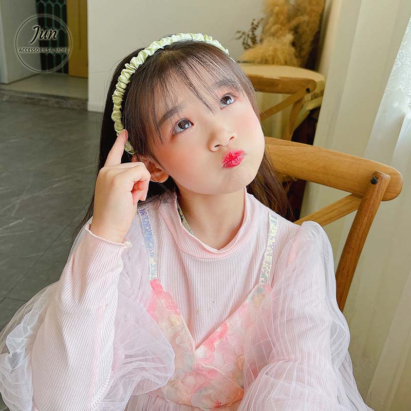 Bờm Tóc Phối Vải Nhún Chống Trượt Phong Cách Hàn Quốc 8 Màu Đa Dạng  - Băng Đô Cài Tóc Cho Nữ