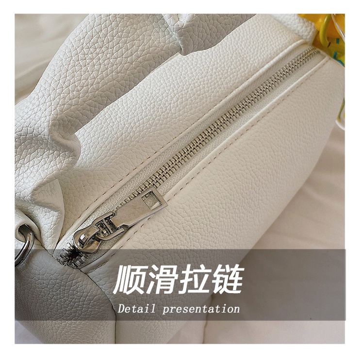 Túi Xách JASMIN NOIR Da PU Hình Gối In Hoa Nhài Thời Trang Cho Nữ